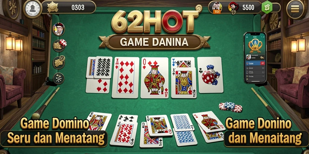 Tampilan gameplay menegangkan dengan domino yang siap dimainkan.
