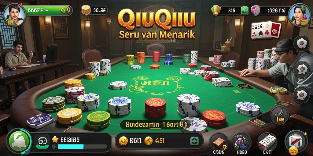 Tampilan gameplay QiuQiu yang seru dan menantang di 666FF.