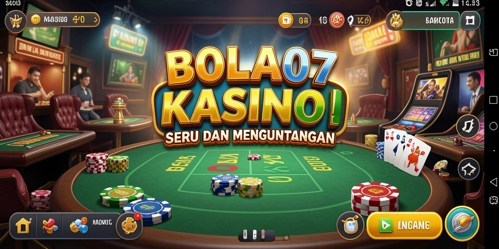 Screenshot BOLA07 menampilkan gameplay Kasino yang menegangkan.