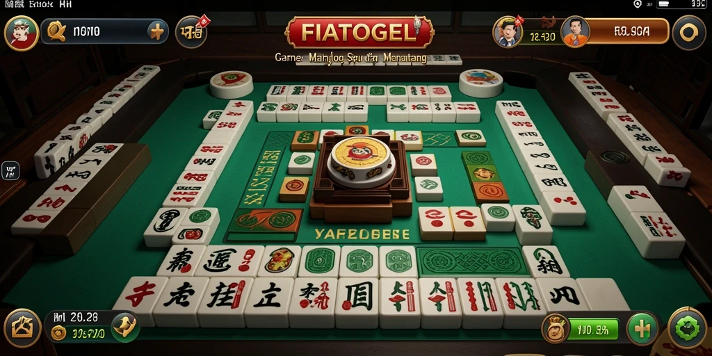 Tampilan permainan Mahjong di FIATOGEL yang menarik dan seru.
