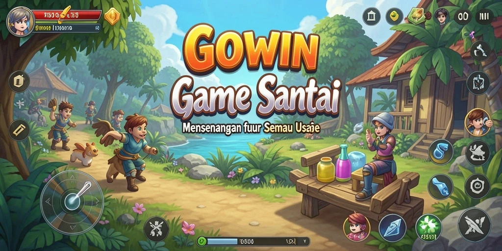 Tampilan gameplay GOWIN yang menyenangkan dan interaktif.