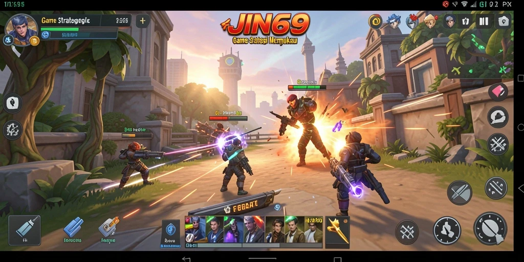 Tampilan gameplay strategis yang mengasyikkan di JIN69.