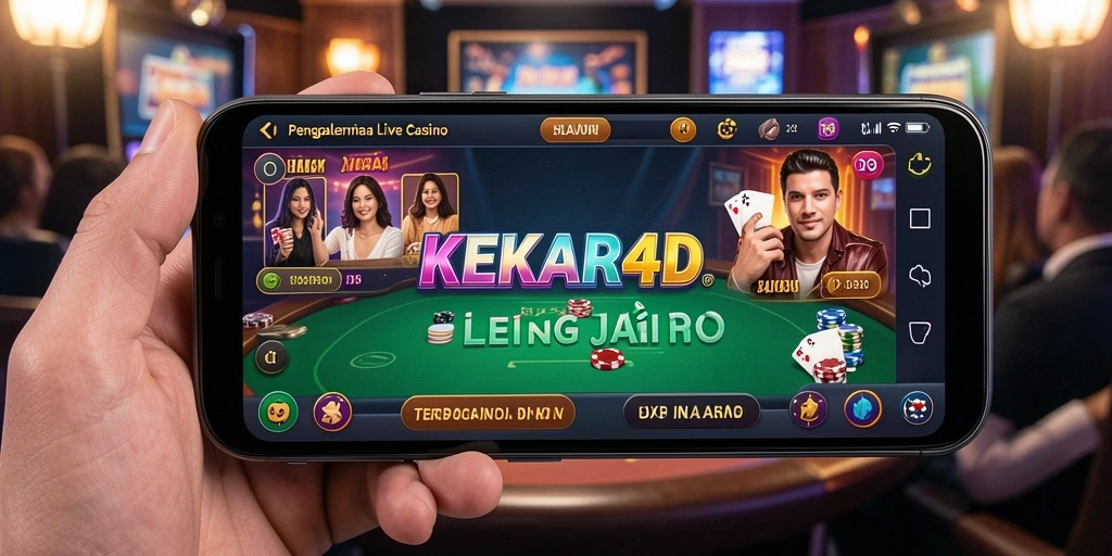 Tampilan screenshot KEKAR4D menunjukkan dealer live dan permainan yang seru.