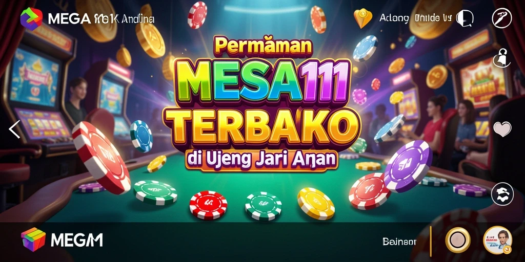 Screenshot gameplay menarik dari MEGA111, menampilkan keseruan permainan Kasino.