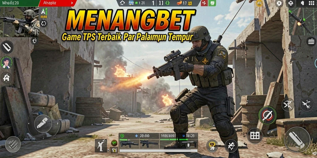 Gameplay intens dalam <strong>MENANGBET</strong> menunjukkan aksi tembak-menembak yang mendebarkan.