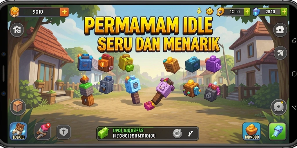 Screenshot gameplay MPOID menampilkan karakter dan sumber daya yang dikelola dengan baik.