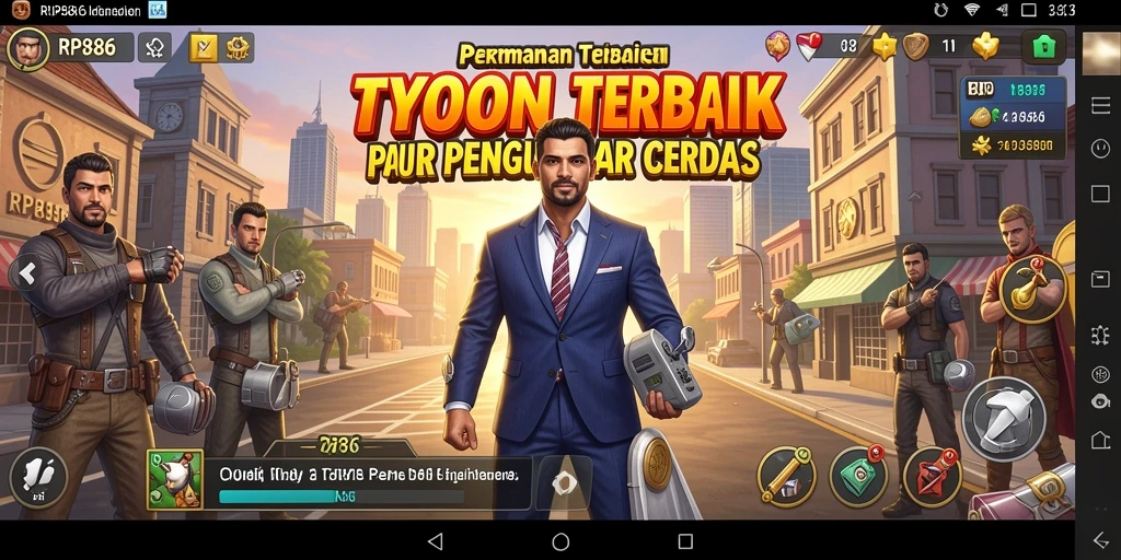 Gameplay RP886 yang menarik dengan strategi Tycoon yang menantang.