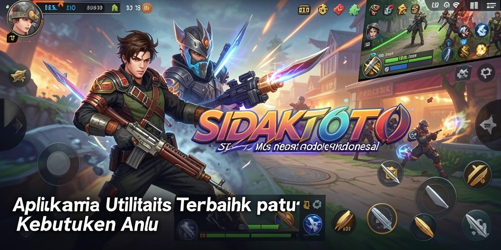 Screenshot aplikasi SIDAKTOTO menampilkan berbagai fitur utilitas.